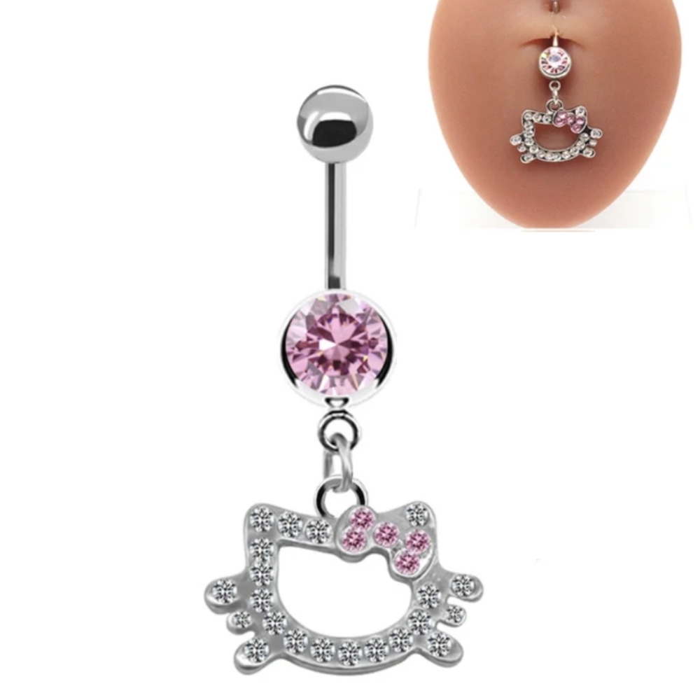 🆕 Hello Kitty Bellybutton Ring. - Picture 3 of 9